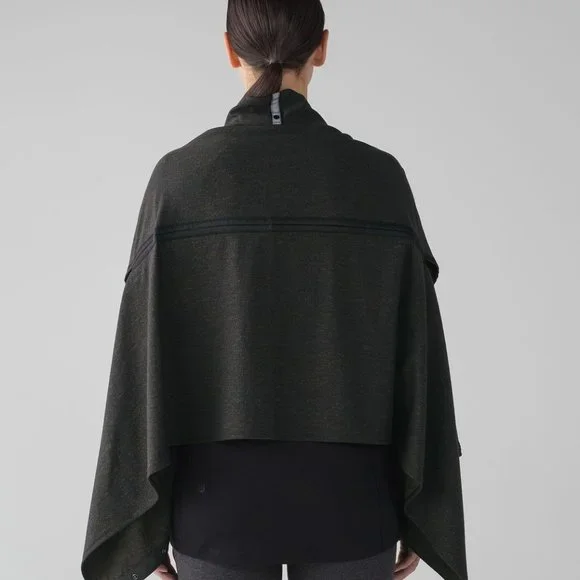 LULULEMON VINYASA WRAP JACQUARD BLACK DARK OLIVE - Picture 2 of 6